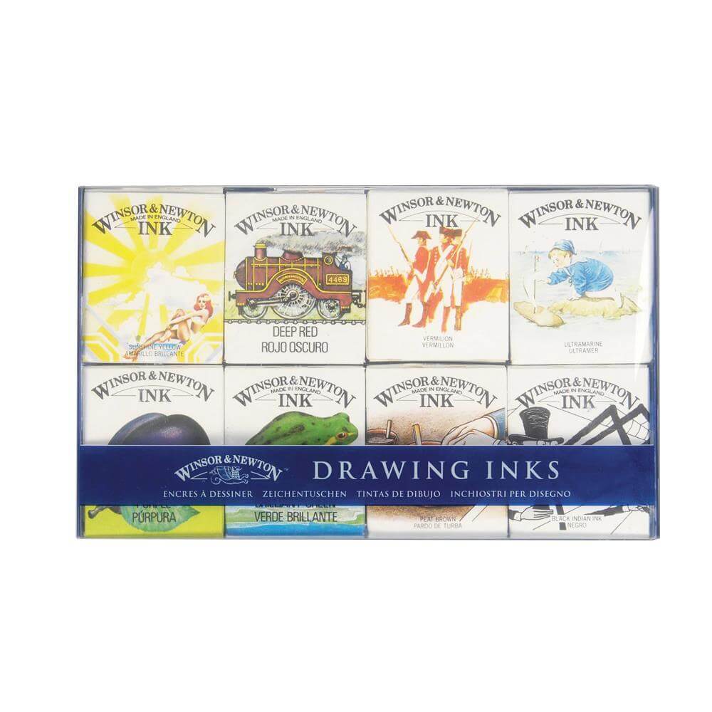 Winsor and Newton 8x14ml Ink Collection
